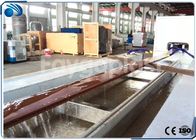Linha de produção plástica de madeira composta parafuso do perfil do dobro da máquina da extrusão