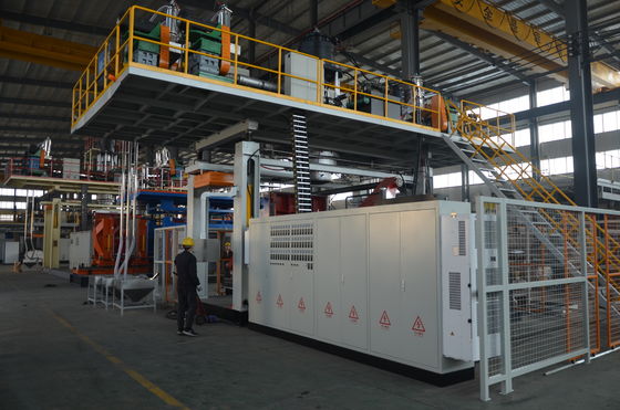 Huayu New Type Automatic 2000L 10layers Blow Moulding Machine With 6 Extruders High Speed Machine