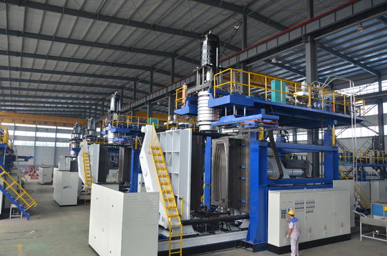 Double Sided Tray And Table Blow Molding Machine With 90KW X 2 Extruder Motor