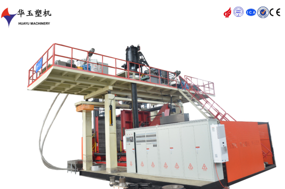 Máquina de moldagem por sopro de tanque de água de 1000L e 10 camadas com sistema de resfriamento por recirculação e inversor Siemens