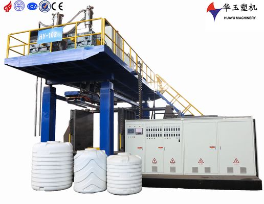 Máquina de moldagem por sopro de tanque de água de 1000L e 4 camadas controlada por sistema de controle PLC e motor Siemens